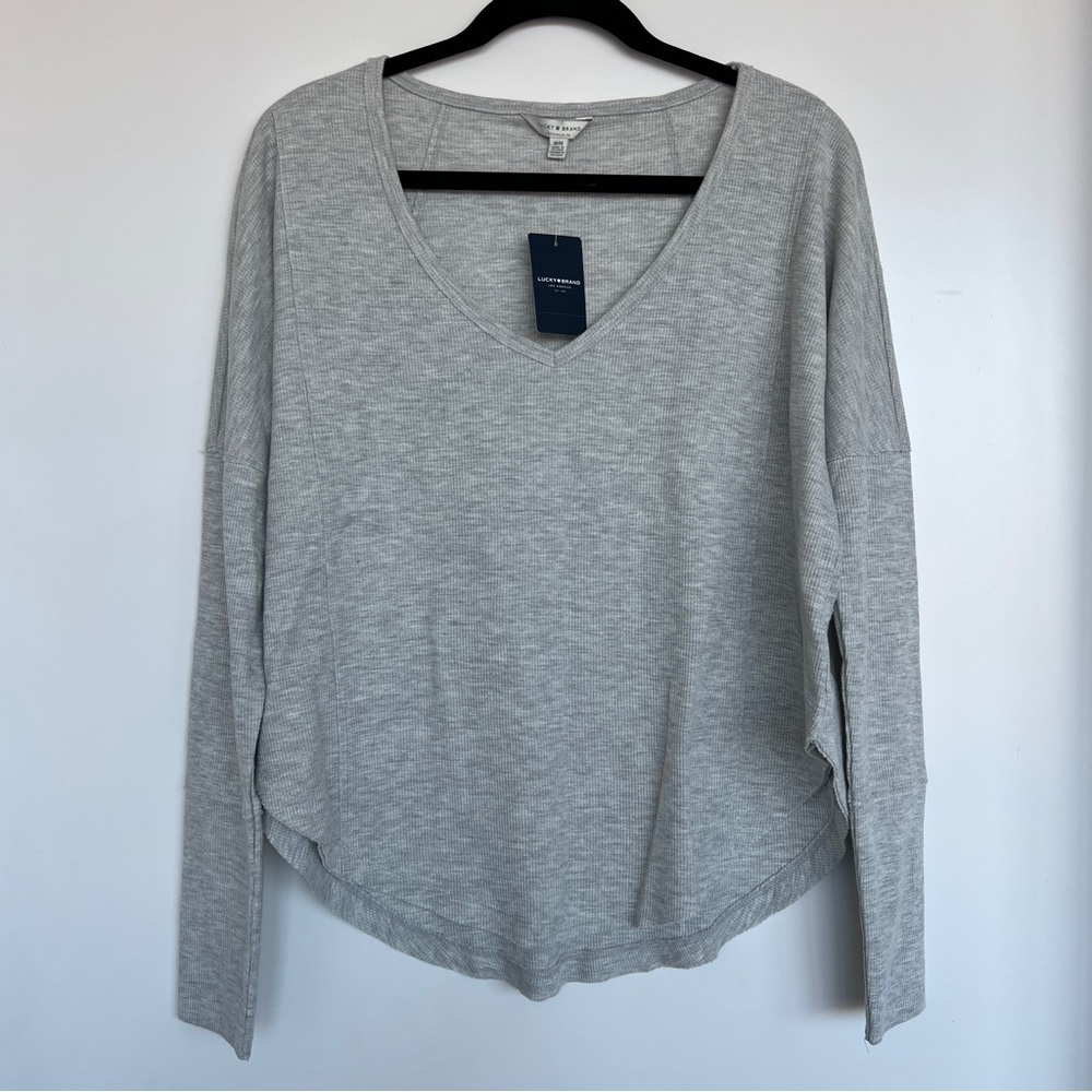 NWT ⋆ Lucky Brand | Waffle Knit Long-Sleeved V-Neck